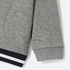 Pull, Sweat Et Cardigan-Jacadi Sweat zippé bébé garçon - gris chine clair GRIS CHINE CLAIR JACADI