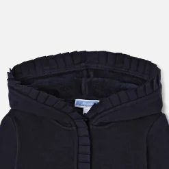 Pull, Sweat Et Cardigan-Jacadi Sweat zippé enfant fille - marine MARINE JACADI