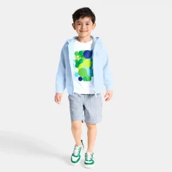 Pull, Sweat Et Cardigan-Jacadi Sweat zippé enfant garçon à capuche - NUAGE