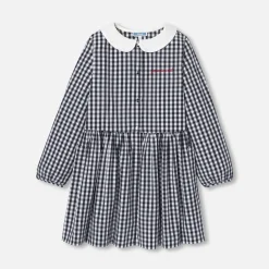 Accessoires|Robe Et Jupe-Jacadi Tablier enfant fille en vichy - BLANC/MARINE
