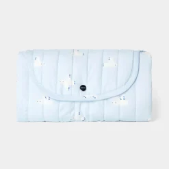 Sac À Langer, Trousse De Toilette|Sac À Langer Et Trousses De Toilette-Jacadi Tapis à langer nomade - BLANC/BLEU