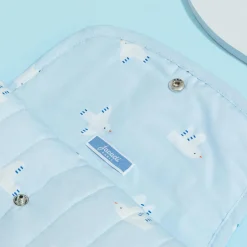 Sac À Langer, Trousse De Toilette|Sac À Langer Et Trousses De Toilette-Jacadi Tapis à langer nomade - BLANC/BLEU