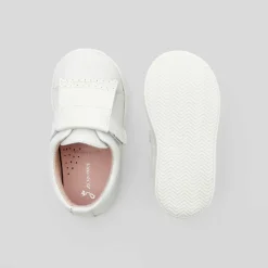 Baskets Et Tennis|Chaussures-Jacadi Tennis bébé fille en cuir - blanc BLANC JACADI