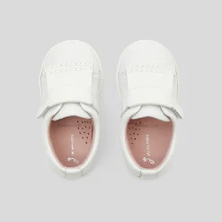 Baskets Et Tennis|Chaussures-Jacadi Tennis bébé fille en cuir - blanc BLANC JACADI