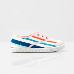 Chaussures En Toiles|Baskets Et Tennis-Jacadi Tennis en toile enfant fille - lore MULTICO