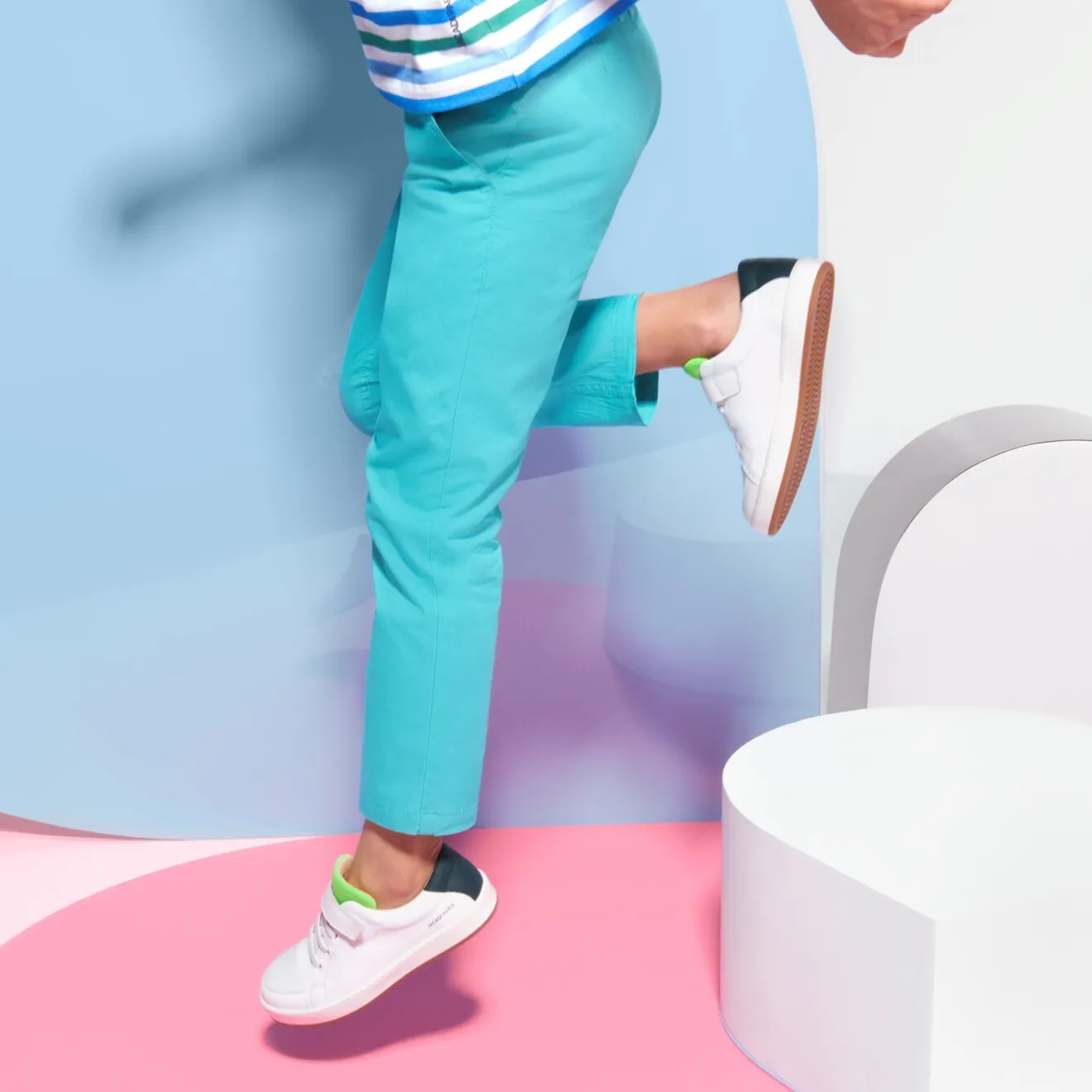 Baskets Et Tennis|Baskets Et Tennis-Jacadi Tennis enfant - BLANC/VERT