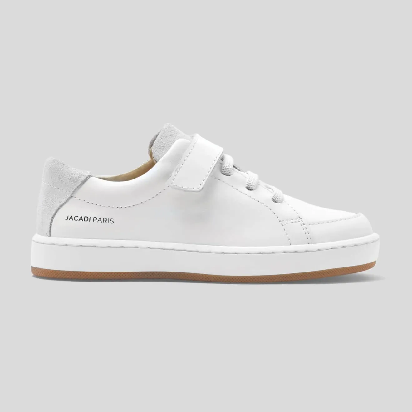 Baskets Et Tennis|Chaussures-Jacadi Tennis enfant en cuir lisse - blanc BLANC JACADI
