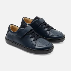 Chaussures Basses|Chaussures-Jacadi Tennis enfant garçon en cuir - marine MARINE JACADI