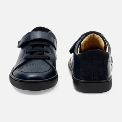 Chaussures Basses|Chaussures-Jacadi Tennis enfant garçon en cuir - marine MARINE JACADI
