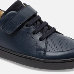 Chaussures Basses|Chaussures-Jacadi Tennis enfant garçon en cuir - marine MARINE JACADI