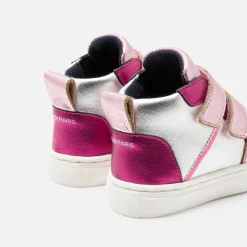 Baskets Et Tennis-Jacadi Tennis montantes bébé fille - lore ARGENT/MULTICO