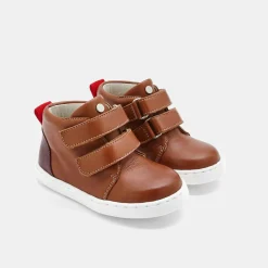 Baskets Et Tennis-Jacadi Tennis montantes bébé garçon en cuir lisse - NATUREL