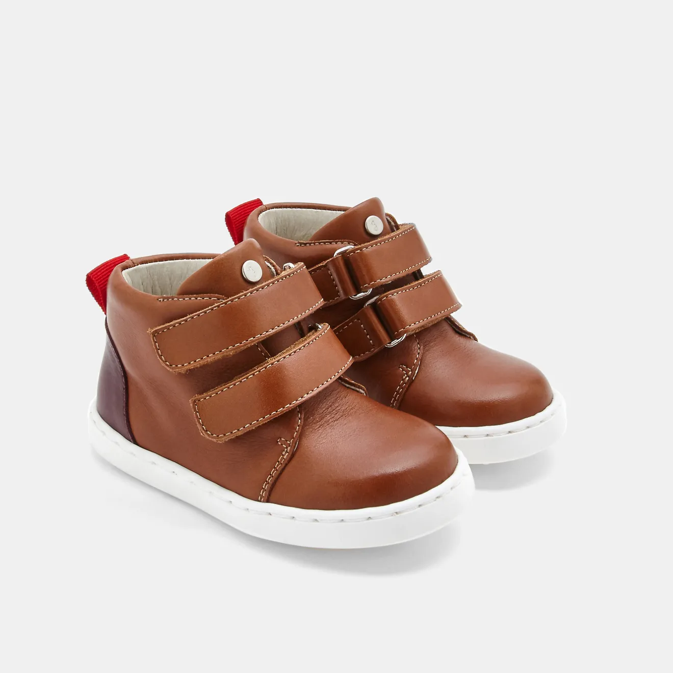 Baskets Et Tennis-Jacadi Tennis montantes bébé garçon en cuir lisse - NATUREL