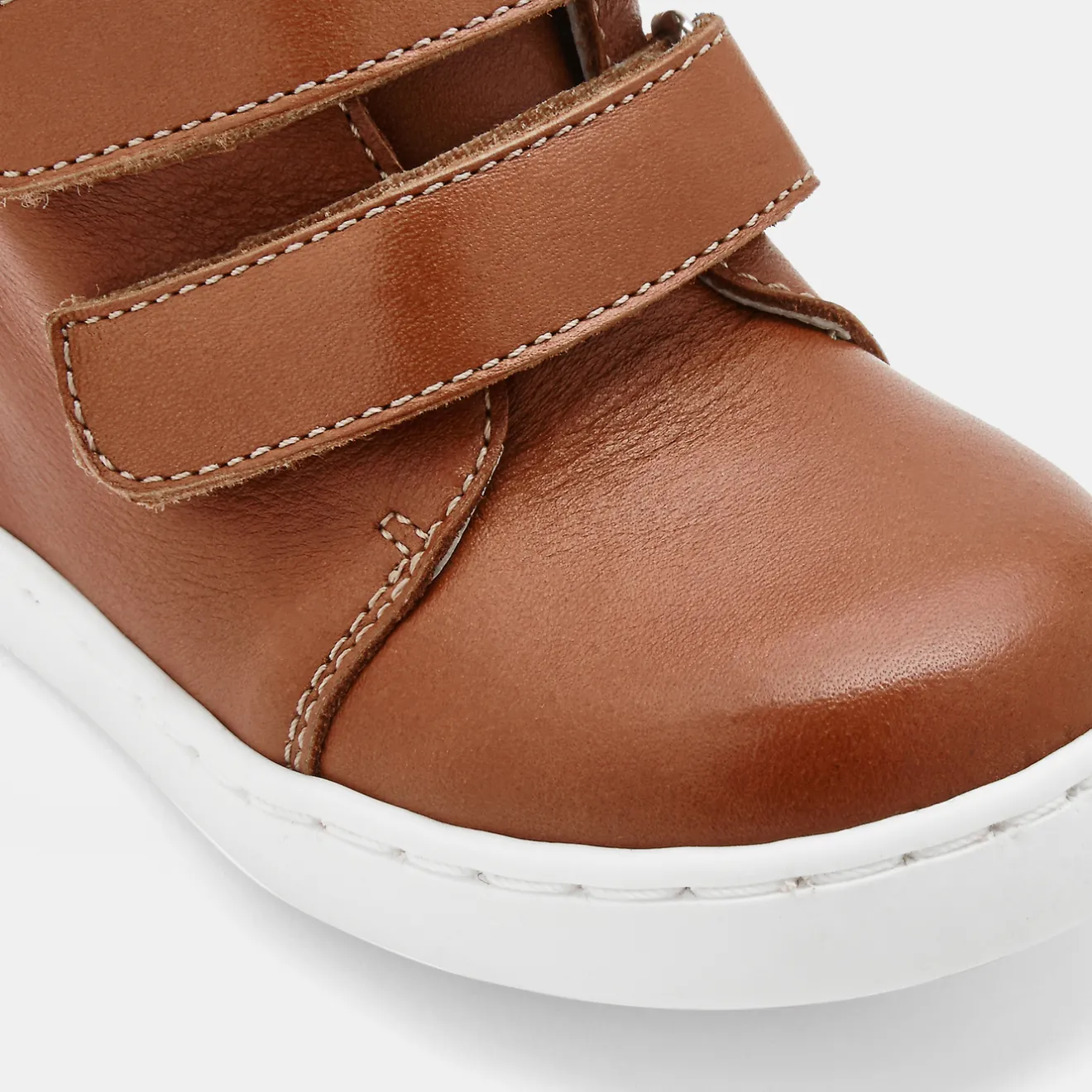 Baskets Et Tennis-Jacadi Tennis montantes bébé garçon en cuir lisse - NATUREL