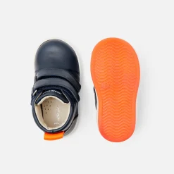 Baskets Et Tennis|Chaussures-Jacadi Tennis montantes bébé garçon en cuir lisse - marine MARINE JACADI