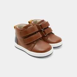 Baskets Et Tennis-Jacadi Tennis montantes bébé garçon en cuir lisse - NATUREL