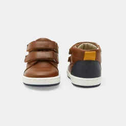 Baskets Et Tennis-Jacadi Tennis montantes bébé garçon en cuir lisse - NATUREL