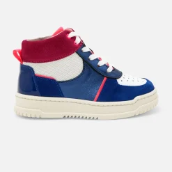 Baskets Et Tennis|Chaussures-Jacadi Tennis montantes enfant fille - MARINE/BLANC