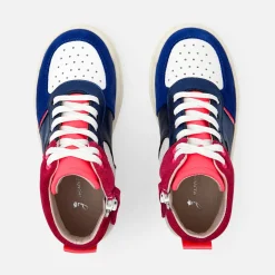 Baskets Et Tennis|Chaussures-Jacadi Tennis montantes enfant fille - MARINE/BLANC