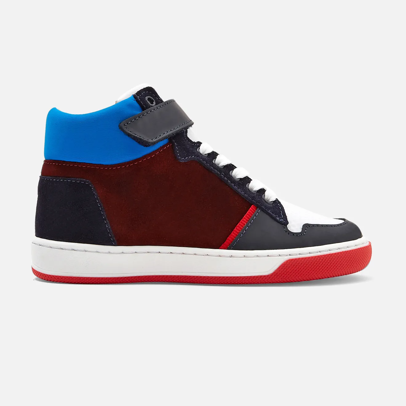 Baskets Et Tennis|Chaussures-Jacadi Tennis montantes enfant garçon - MARINE/BORDEAUX