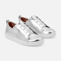 Baskets Et Tennis|Chaussures-Jacadi Tennis sans-gène enfant fille - ARGENT