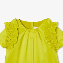 Blouse Et Chemise-Jacadi Top enfant fille en taffetas - LIME