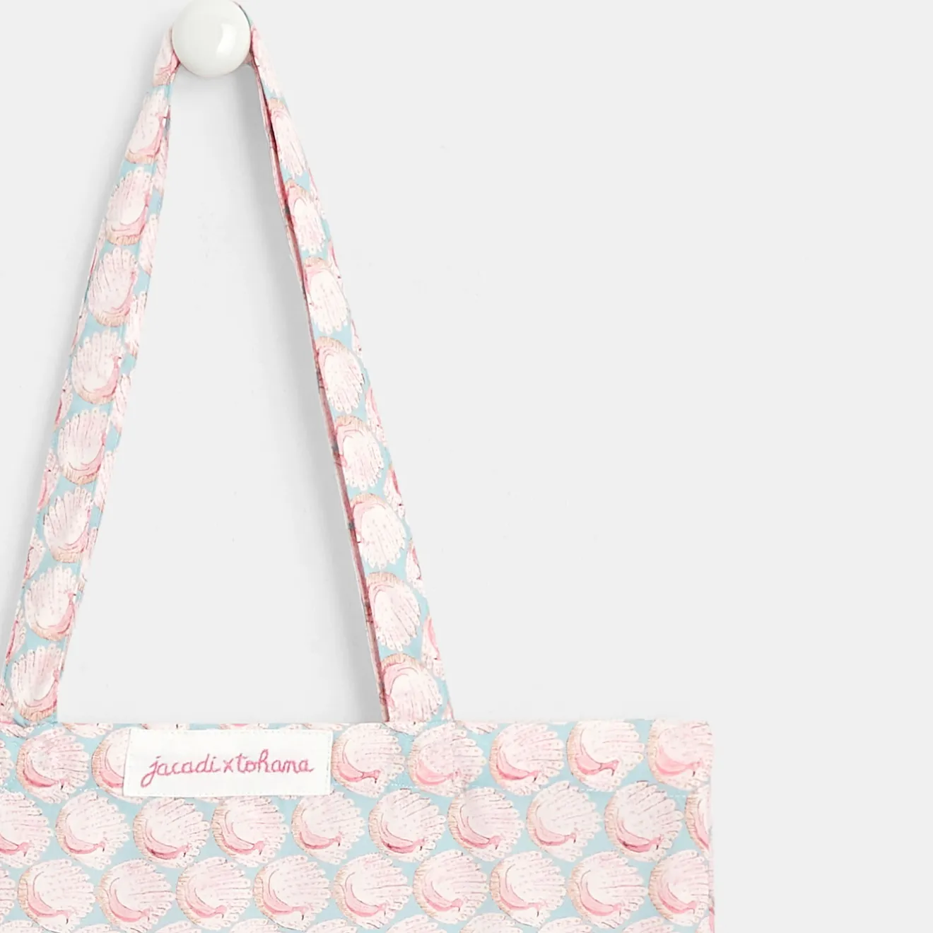 Accessoires-Jacadi Tote bag en tissu Liberty - x Tohana - ROSE/BLEU