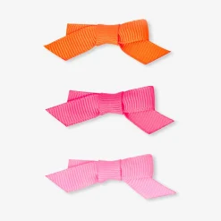 Accessoires-Jacadi Trio de barrettes crocodile bébé fille - lore ROSE/MULTICO