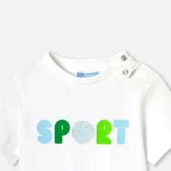 T-Shirt Et Polo-Jacadi T-shirt bébé garçon en coton biologique - blanc BLANC JACADI