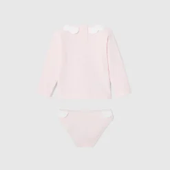 Accessoires|Maillot De Bain-Jacadi T-shirt de protection UV UPF 40+ et culotte de bain bébé fille - rose pale ROSE PALE JACADI