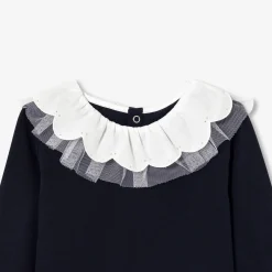 T-Shirt, Polo Et Sous-Pull-Jacadi T-shirt enfant fille à collerette - marine MARINE JACADI