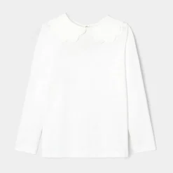 T-Shirt, Polo Et Sous-Pull-Jacadi T-shirt enfant fille à double col - blanc BLANC JACADI