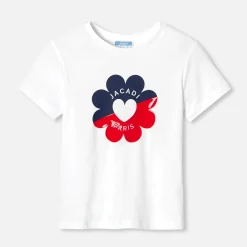 T-Shirt, Polo Et Sous-Pull-Jacadi T-shirt manches courtes enfant fille - blanc BLANC JACADI