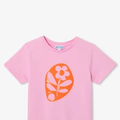 T-Shirt, Polo Et Sous-Pull-Jacadi T-shirt manches courtes enfant fille - ROSE