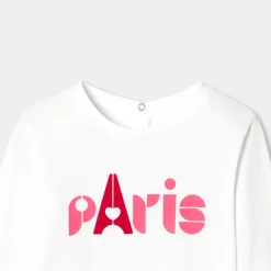 T-Shirt, Polo Et Sous-Pull-Jacadi T-shirt manches longues enfant fille - blanc BLANC JACADI