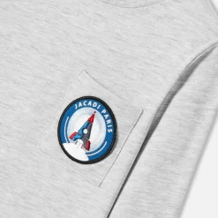 T-Shirt, Polo Et Sous-Pull-Jacadi T-shirt manches longues enfant garçon - gris chine clair GRIS CHINE CLAIR JACADI