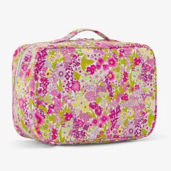 Sac À Langer, Trousse De Toilette|Sac À Langer Et Trousses De Toilette-Jacadi Valise en tissu Liberty - lore ROSE/MULTICO