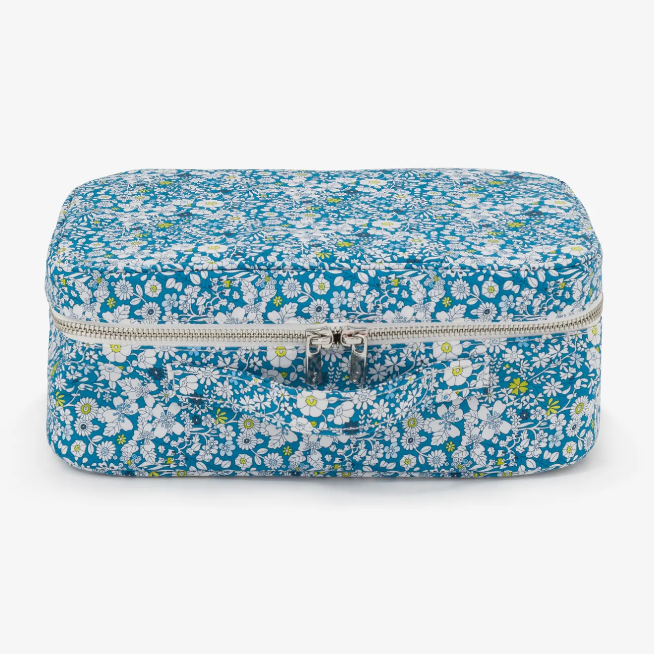 Sac À Langer, Trousse De Toilette|Sac À Langer Et Trousses De Toilette-Jacadi Valise en tissu Liberty - lore BLEU/MULTICO