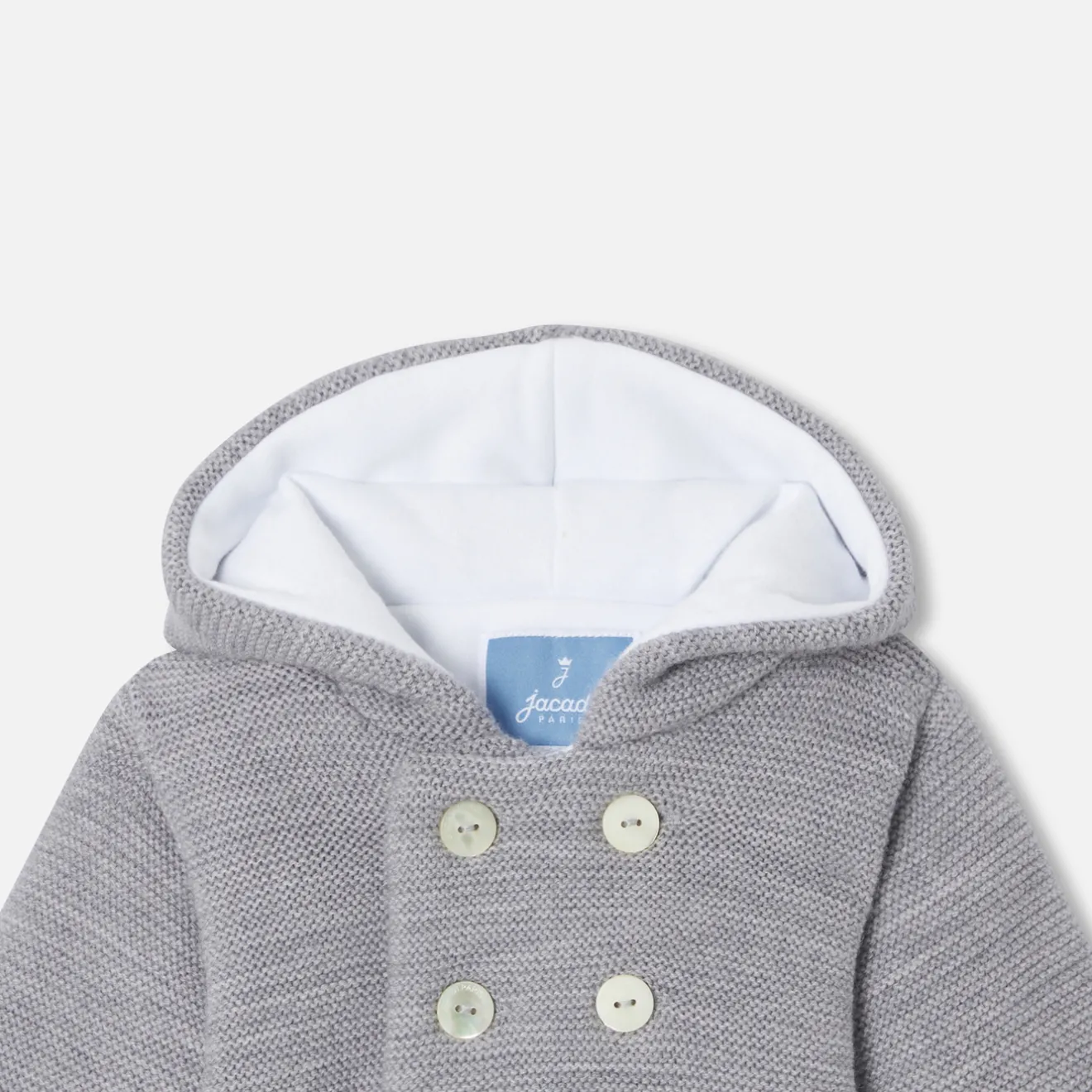 Manteaux, Vestes Et Combi Pilote|Manteaux, Vestes Et Combi Pilote-Jacadi Veste burnous en tricot bébé - gris chine clair GRIS CHINE CLAIR JACADI