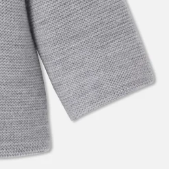 Manteaux, Vestes Et Combi Pilote|Manteaux, Vestes Et Combi Pilote-Jacadi Veste burnous en tricot bébé - gris chine clair GRIS CHINE CLAIR JACADI