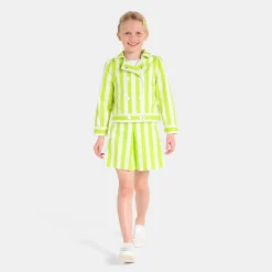 Manteau, Doudoune Et Veste-Jacadi Veste courte enfant fille - BLANC/VERT