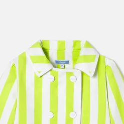 Manteau, Doudoune Et Veste-Jacadi Veste courte enfant fille - BLANC/VERT