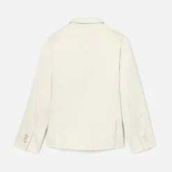 Manteau, Doudoune Et Veste-Jacadi Veste enfant garçon en satin de coton - BLANC CASSE